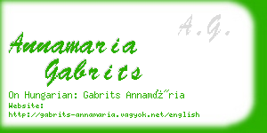 annamaria gabrits business card